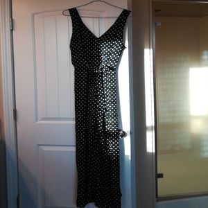 polka-dot Zara basic black jumpsuit